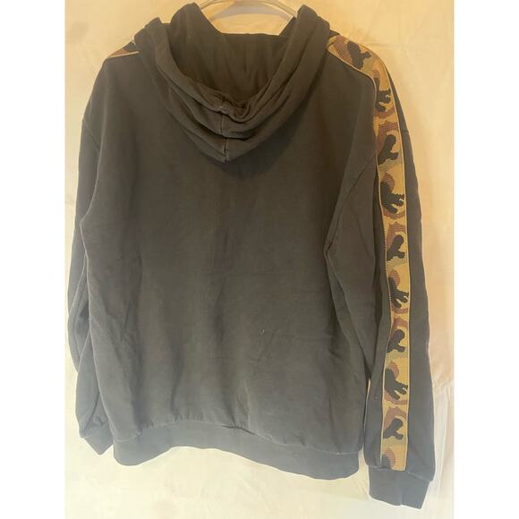 D&F Denim & Flower Ricky Singh Men's Black Camo Hooded GUC - Picture 6 of 7